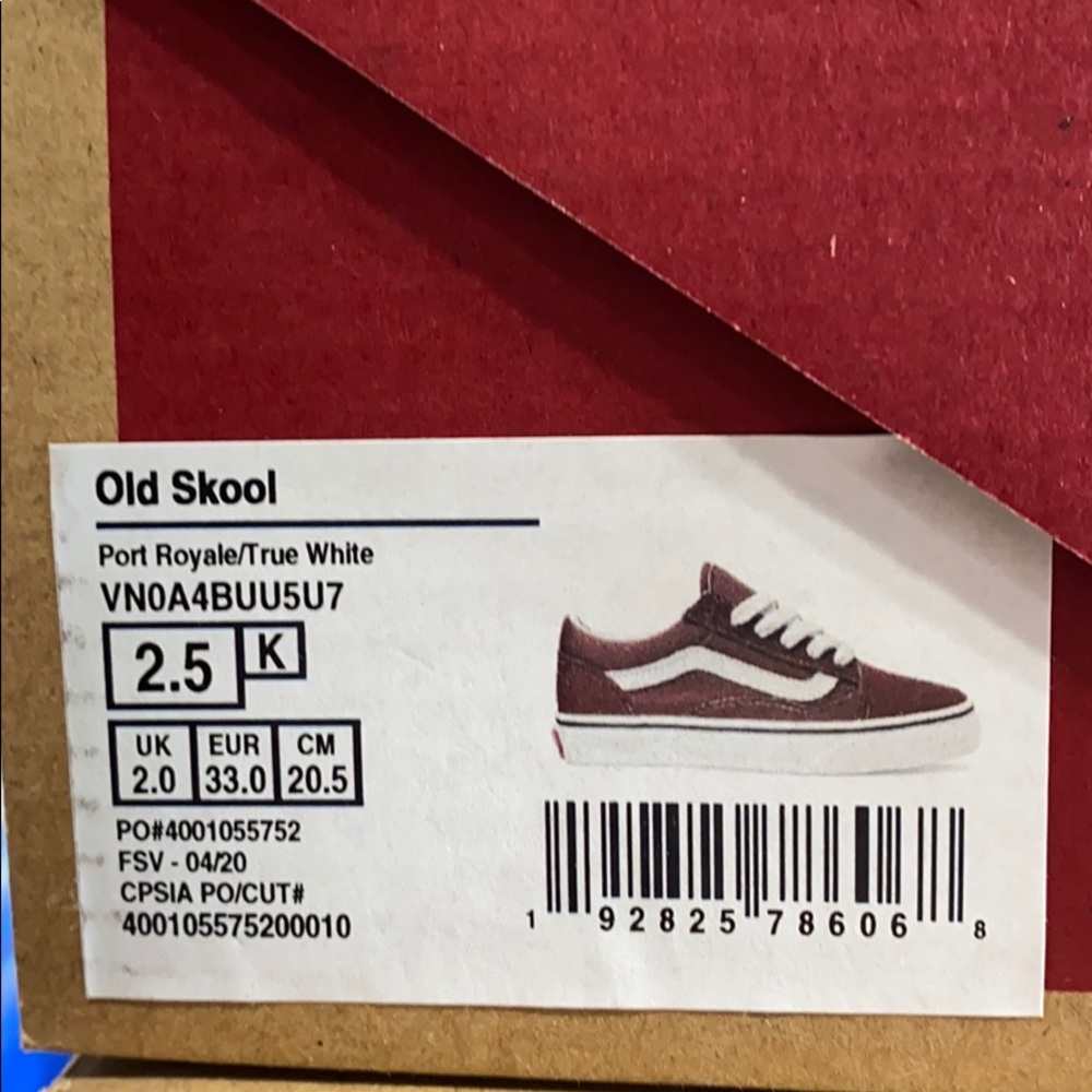 VANS OLD SKOOL SNEAKERS KIDS - Picture 6 of 6